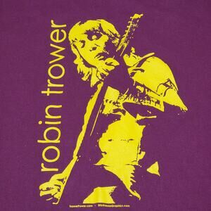 Robin Trower Maroon Unisex Tee - Size XL